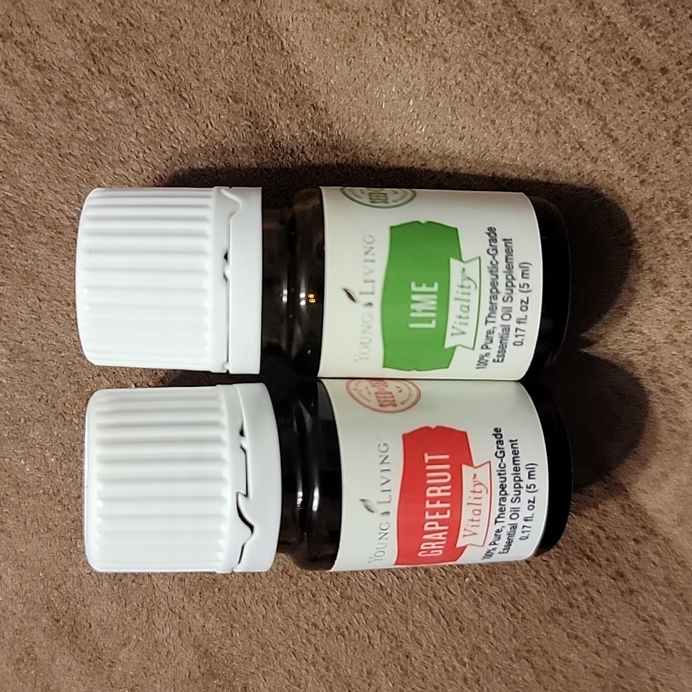 Lime and grapefruit young living oils